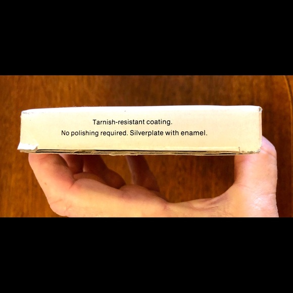 Vintage Wm A Rogers Christmas Wreath Coasters Set - Picture 7 of 7